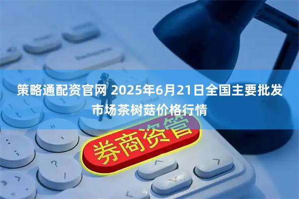 策略通配资官网 2025年6月21日全国主要批发市场茶树菇价格行情